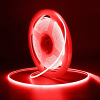 12V COB LED Strip Light RGB 16ft/5m – 840 LEDs/m, 65,000 Hour Lifespan, Color Changing, Dot-Free Indoor Tape Light for Gaming Setup, Desk, Mirror, Bed Frame, Accent Walls – Flexible, Cuttable (LED Only, No Power Supply Included) – UL Listed