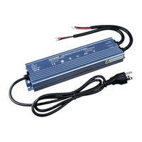 24V LED Driver 300W Waterproof IP67 Outdoor Power Supply – Transformer Adapter AC100V-130V to DC24V 12.5A, 3 Pin Plug for LED Strips, Signage, Landscape Lights
