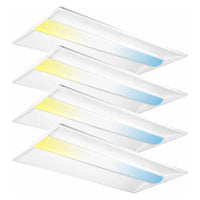 2x4 FT Center Basket LED Troffer Panel Light, 30/40/50/60/72W, 5CCT 3000K | 3500K | 4000K | 5000K | 6500K, Dimmable Drop Ceiling Lights, 3750/5000/6250/7500/9000 Lumens,Damp Rated,120-277V,DLC Premium