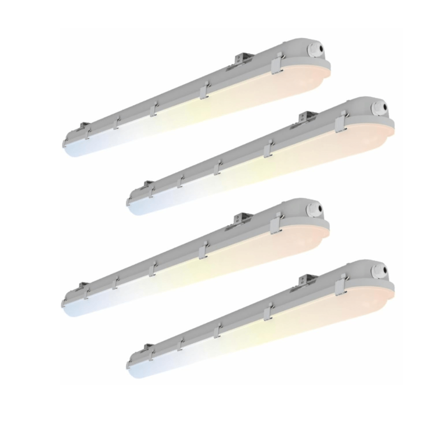 4FT LED Vapor Tight Light Fixtures 60W/50W/40W/30W Adjustable, 3K/3.5K ...