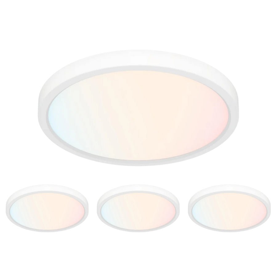 9 Inch LED Flush Mount Ceiling Light, 18W, 1860LM, 3000K/4000K/6000K C ...