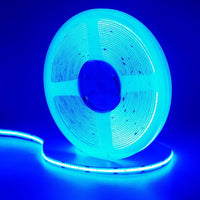 24V COB LED Strip Light RGB 32ft/10m – 840 LEDs/m, 65,000 Hour Lifespan, Color Changing, Dot-Free Indoor Tape Light for Bedroom, Kitchen, Cabinets, TV Backlight, Mirror, Shelves – Flexible, Cuttable (LED Only, No Power Supply Included) – UL Listed