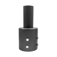 LED Parking Lot Lights, LED Shoebox, Area Lights - Light Pole Adapter for 3-Inch Round Pole, Top Pole Tenon with 2 3/8" Slip Fit Mount, Round Pole Bracket Tenon Adapter