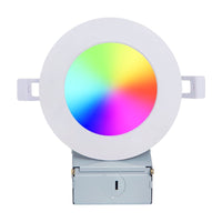 4 Inch Smart Recessed Lighting – 9W RGBCW Color Changing LED Downlight with Tuya Smart App & Voice Control